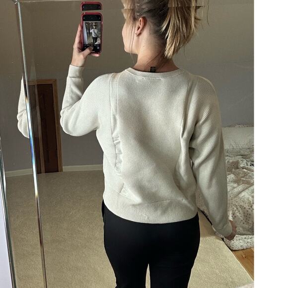 Truth: Boxy Ribbed Neutral Cream Sweater - Picture 2 of 6